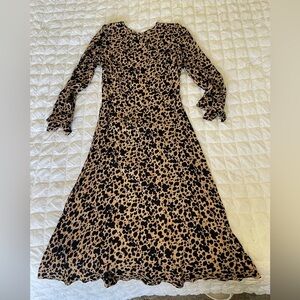 Reformation leopard Midi Slip dress